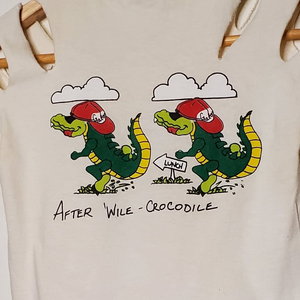 80s Souvenir Graphic See You Later Alligator Cartoon T-Shirt - Picture 5 of 9